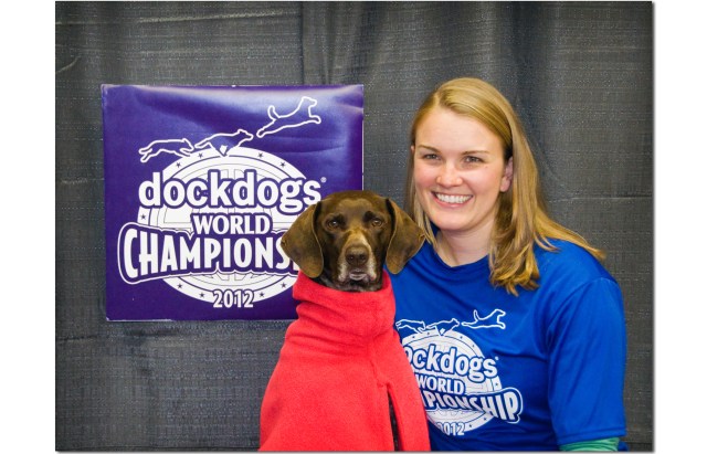 Bailey and Annie at DockDogs Worlds