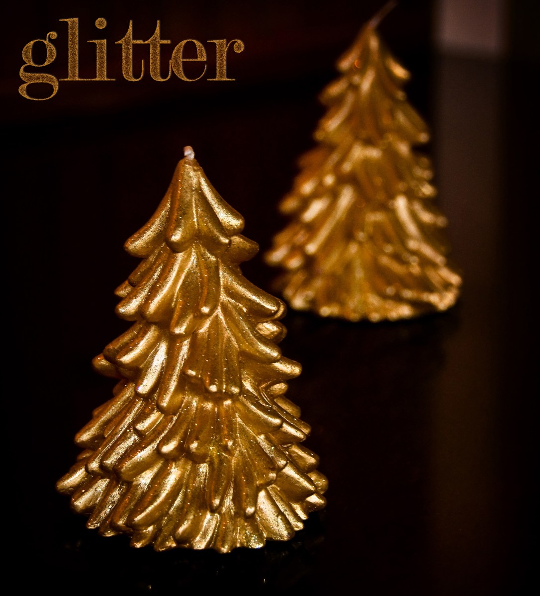 14 - Glitter - Golden Tree Candles