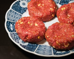 Raw Lamb Burgers