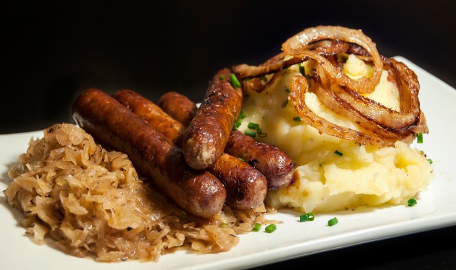 Bratwurst and Sauerkraut