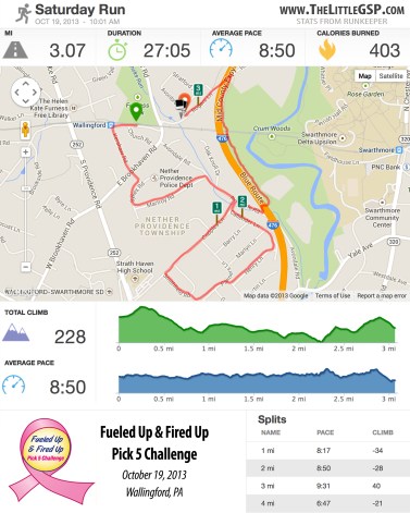 Fueled Up 5K Stats from Runkeeper