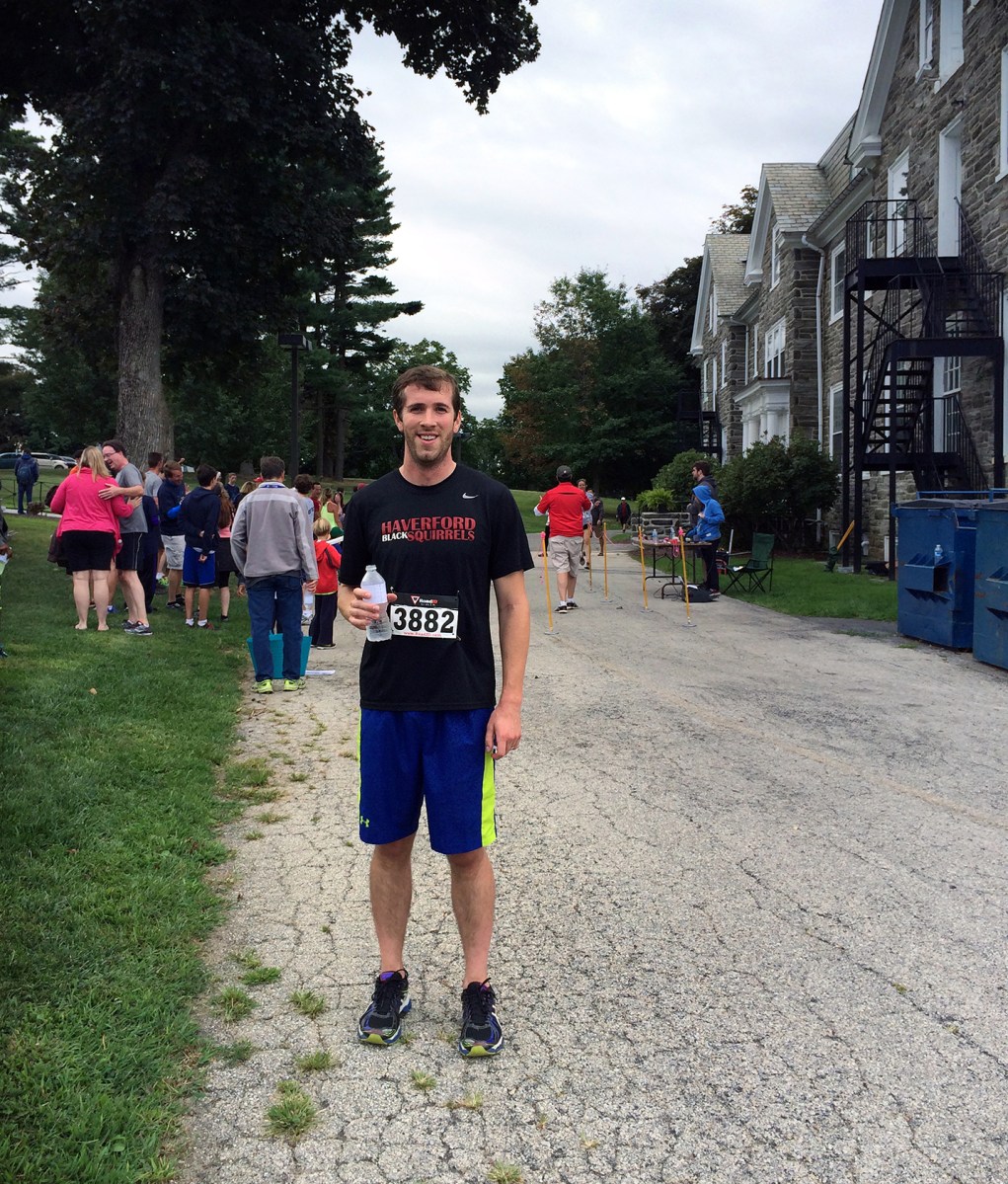 Matt, right after he beat me across the finish line!!!