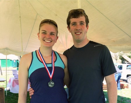 Annie and Matt after the Child Guidance 5K
